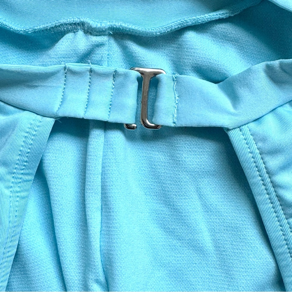 HURLEY Surf Suit Long Sleeve Baby Blue Knot Open Back S NWT Swim Bathing - Picture 3 of 7